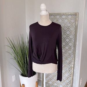 ATHLETA long sleeve twist front top. SO SOFT!!